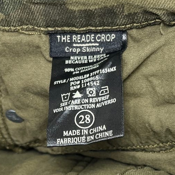 [BlankNYC]‎ Women's 28 The Reade Crop Camouflage Jeans - Picture 3 of 8